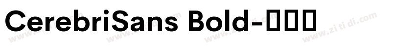 CerebriSans Bold字体转换